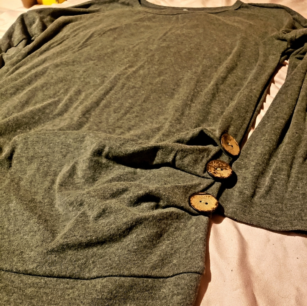 Gray tshirt tunic